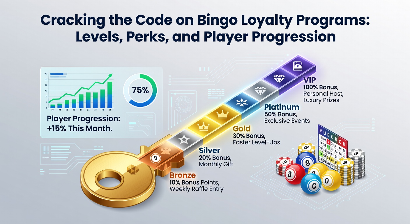 Detailed infographic of loyalty ladder with points, perks, and progression arrows climbing from Bronze to Elite