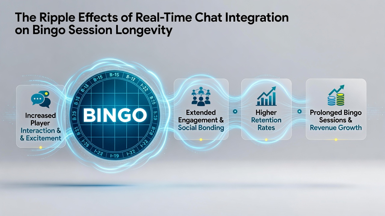 Players engaging in real-time chat during an online bingo session with multiple chat windows open on screen
